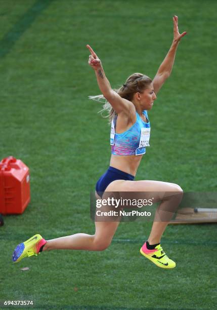 Golden Gala Iaaf Diamond League Rome 2017 Paraskevi Papachristou competes in Triple Jump Women at Olimpico Stadium in Rome, Italy on June 8, 2017.