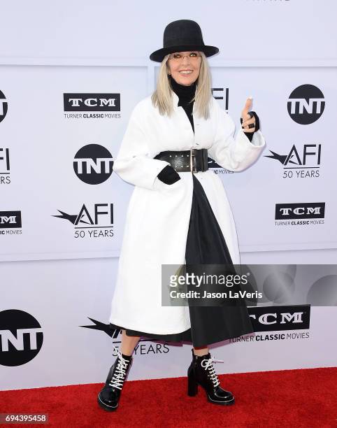 Actress Diane Keaton attends the AFI Life Achievement Award gala at Dolby Theatre on June 8, 2017 in Hollywood, California.