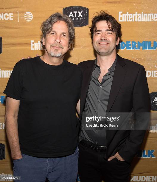 Peter Farrelly and Ron Livingston attend Entertainment Weeklys After Dark celebration of the AT&T Original Series Loudermilk during the ATX...