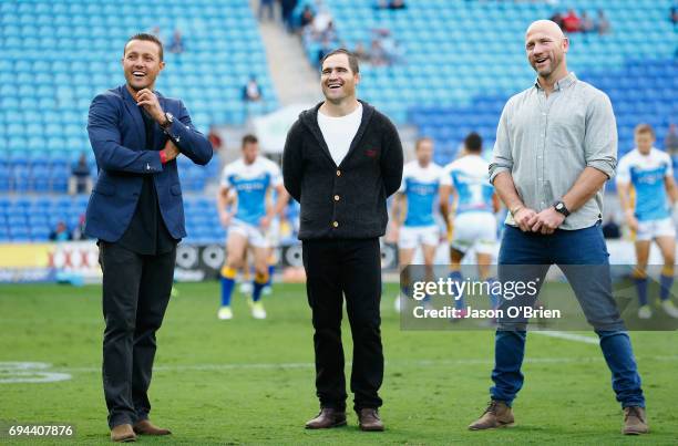 Former players Scott Prince, Nathan Friend and Luke Bailey were named in the team of the decade during the round 14 NRL match between the Gold Coast...