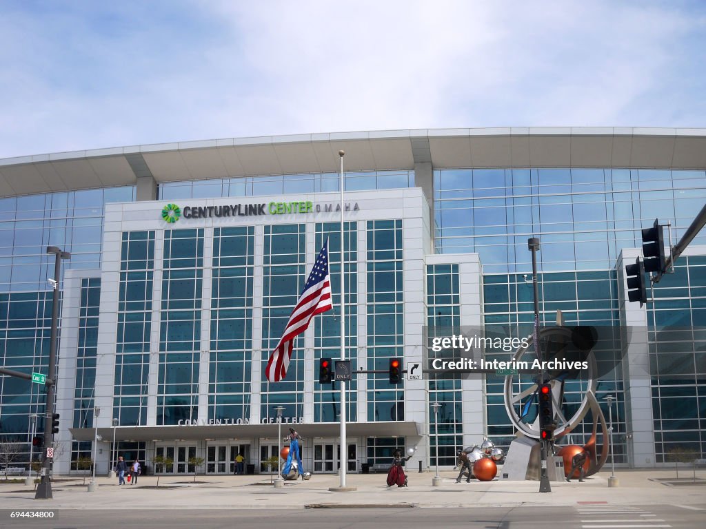 View of the exterior of the CenturyLink Center Omaha convention... News ...