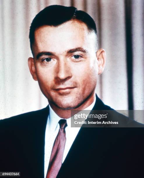 Portrait of American astronaut John Young, pilot for Gemini 3, 1960s.