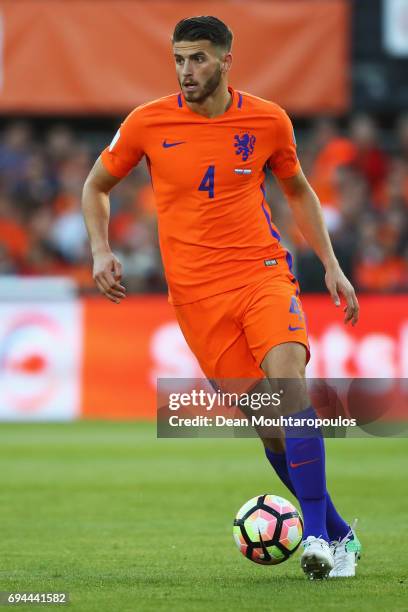 Wesley Hoedt of the Netherlands in action during the FIFA 2018 World Cup Qualifier between the Netherlands and Luxembourg held at De Kuip or Stadion...