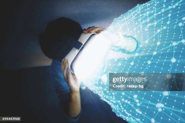 Young Man Trying Virtual Reality Device