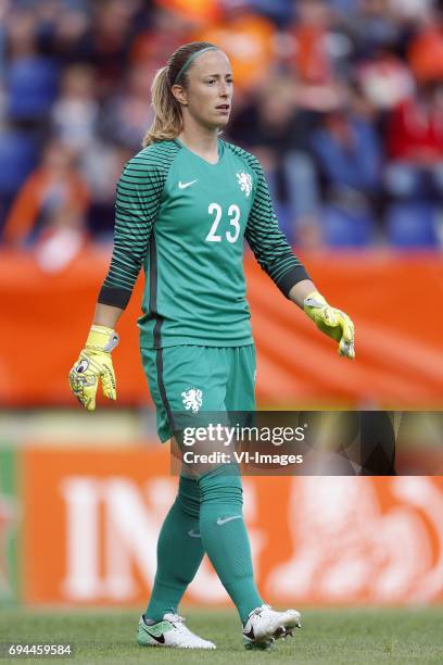 Loes Geurts of the Netherlandsduring the friendly match between the women of The Netherlands and Japan at the Rat Verlegh stadium on June 9, 2017 in...