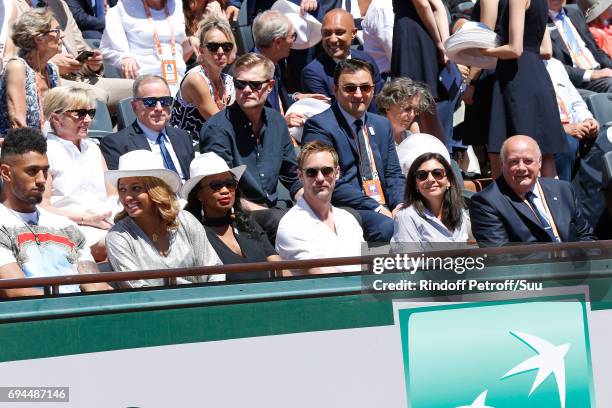 Chief Executive Officer of Louis Vuitton, Michael Burke and his wife Brigitte Burke, Ambassadors of Olympic Games of Paris 2024 and Olympic Champions...