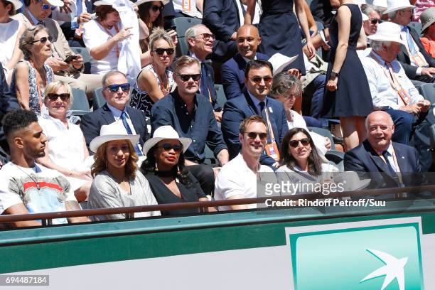 Chief Executive Officer of Louis Vuitton, Michael Burke and his wife Brigitte Burke, Ambassadors of Olympic Games of Paris 2024 and Olympic Champions...