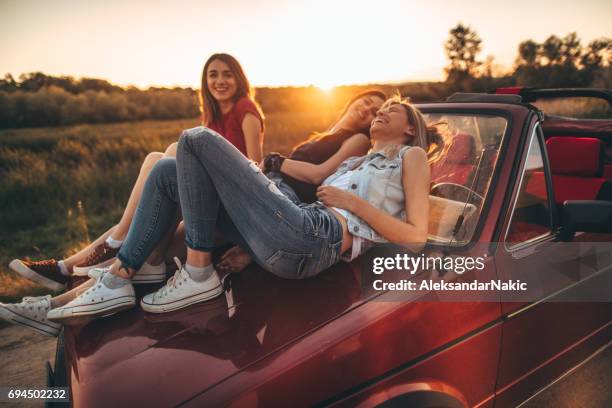 road trip with my girls - the bffs stock pictures, royalty-free photos & images