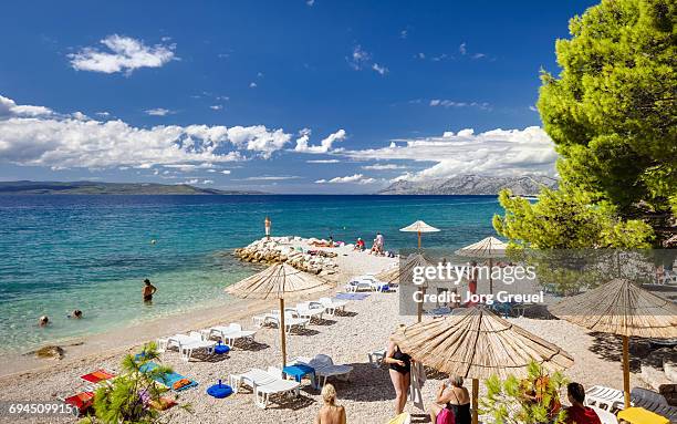 makarska riviera - makarska imagens e fotografias de stock