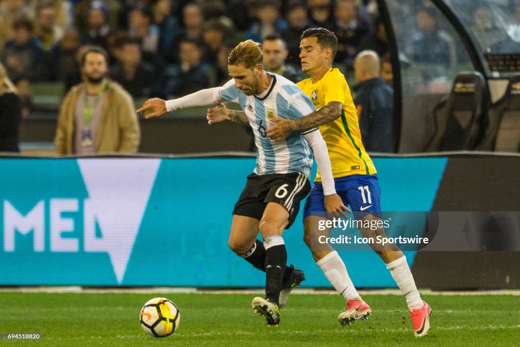 SOCCER: JUN 09 Brazil Global Tour - Brazil v Argentina