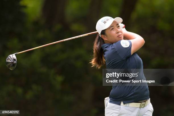 Golfer I-Wen Chen of Taiwan during the 2017 Hong Kong Ladies Open on June 10, 2017 in Hong Kong, Hong Kong.