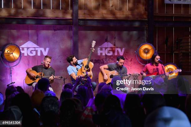 Old Dominion performs onstage at the HGTV Lodge during CMA Music Fest on June 10, 2017 in Nashville, Tennessee.