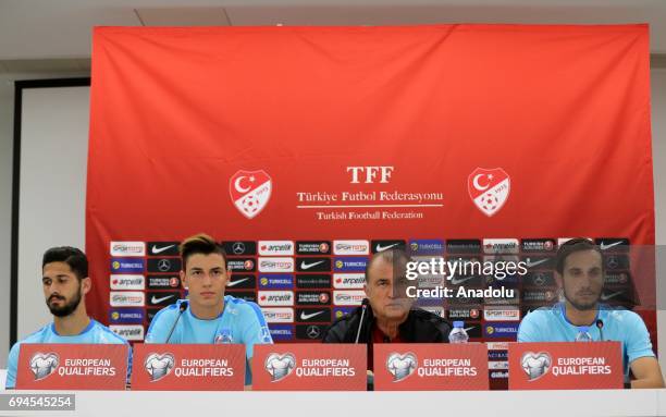 Head Coach of Turkey National Football Team Fatih Terim holds a press conference ahead of the FIFA 2018 World Cup soccer match between Turkey and...