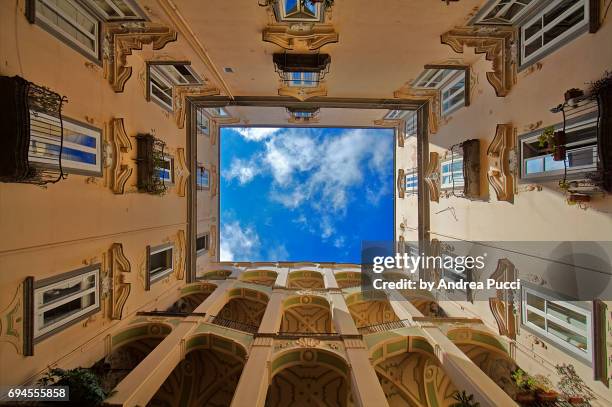 the palazzo dello spagnolo, naples, campania, italy - spagnolo stock pictures, royalty-free photos & images