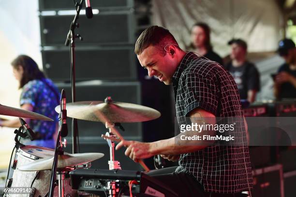 Recording artist Ryan Winnen of Coin perform onstage at Which Stage during Day 3 of the 2017 Bonnaroo Arts And Music Festival on June 10, 2017 in...
