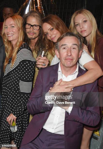Lucie de la Falaise, Steven Tyler, Stella McCartney, Steve Coogan and Ella Richards attend a celebration of the Stella McCartney AW17 collection and...