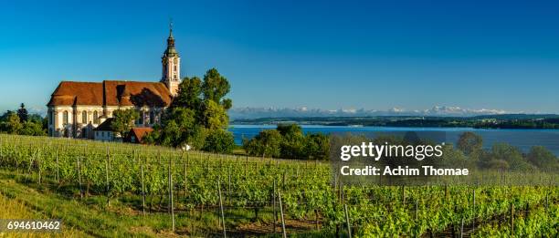 wallfahrtskirche birnau, lake constance, germany, europe - ländliches motiv fotografías e imágenes de stock