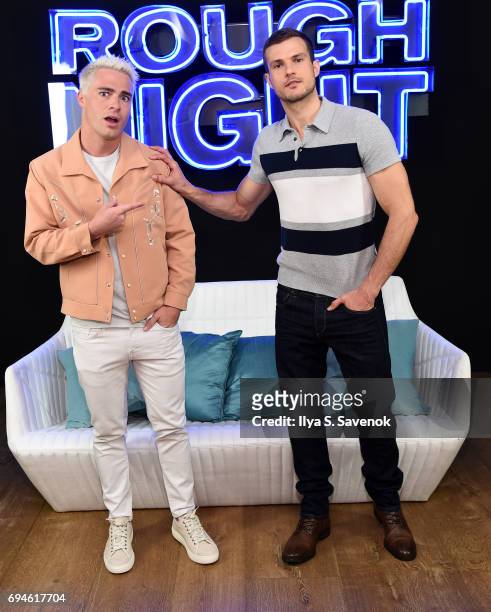 Actors Colton Haynes and Ryan Cooper attend "Rough Night" Photo Call at Crosby Street Hotel on June 10, 2017 in New York City.