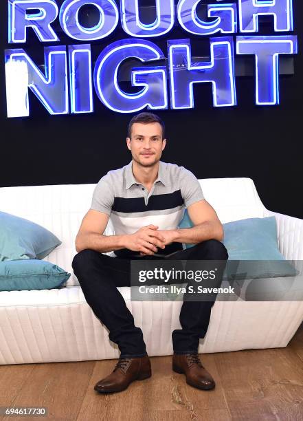 Ryan Cooper attends "Rough Night" Photo Call at Crosby Street Hotel on June 10, 2017 in New York City.