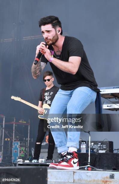 Recording artist Jon Bellion performs onstage at What Stage during Day 3 of the 2017 Bonnaroo Arts And Music Festival on June 10, 2017 in Manchester,...