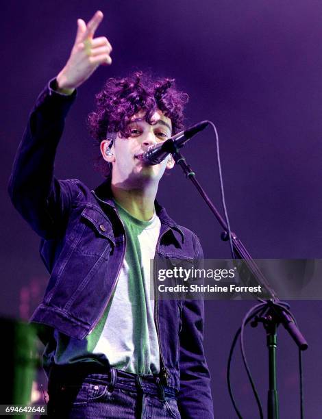 Matthew Healy of The 1975 performs at Parklife Festival 2017 at Heaton Park on June 10, 2017 in Manchester, England.