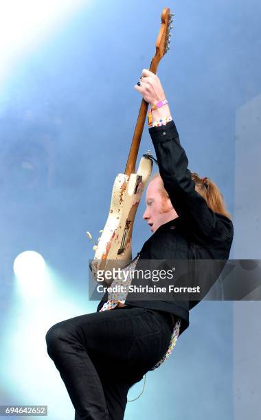 Alex Trimble of Two Door Cinema Club performs at Parklife Festival 2017 at Heaton Park on June 10, 2017 in Manchester, England.