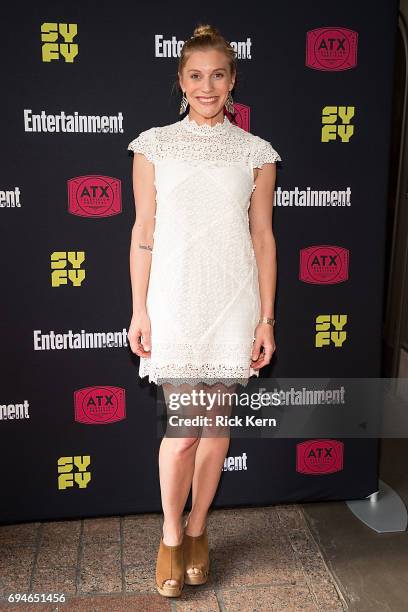 Katee Sackhoff attends the closing night reunion panel of Battlestar Galactica and after-party presented by Entertainment Weekly and SYFY during the...