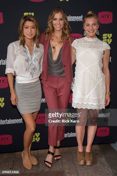 Grace Park, Tricia Helfer, and Katee Sackhoff attend the closing night reunion panel of Battlestar Galactica and after-party presented by...