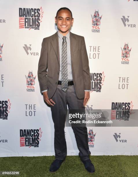 Actor Siaki Sii attends the 20th Annual Dances with Films premiere of "Hear Me Out" at TCL Chinese Theatre on June 10, 2017 in Hollywood, California.
