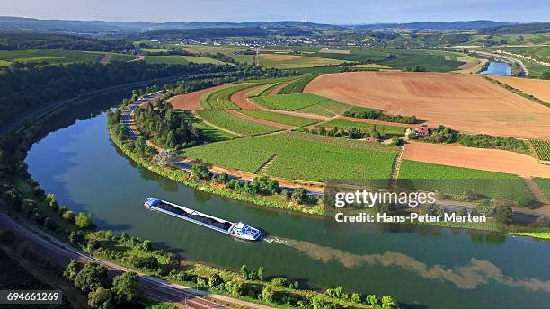 loop of moselle river, hettermillen, luxembourg - luxembourg stock-fotos und bilder