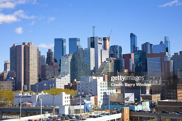 massing of modern nyc midtown west buildings - barry crane - fotografias e filmes do acervo