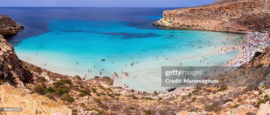 Isola dei Conigli (Rabbits Island) and beach