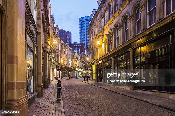 view of cannon street - birmingham west midlands fotografías e imágenes de stock