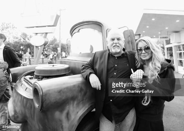 Actor John Ratzenberger and Julie Blichfeldt at the after party for the World Premiere of Disney/Pixars Cars 3 at Cars Land at Disney California...