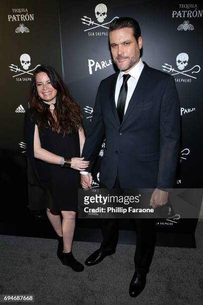 Holly Marie Combs and guest attend the Sea Shepherd Conservation Society's 40th Anniversary Gala For The Oceans at Montage Beverly Hills on June 10,...