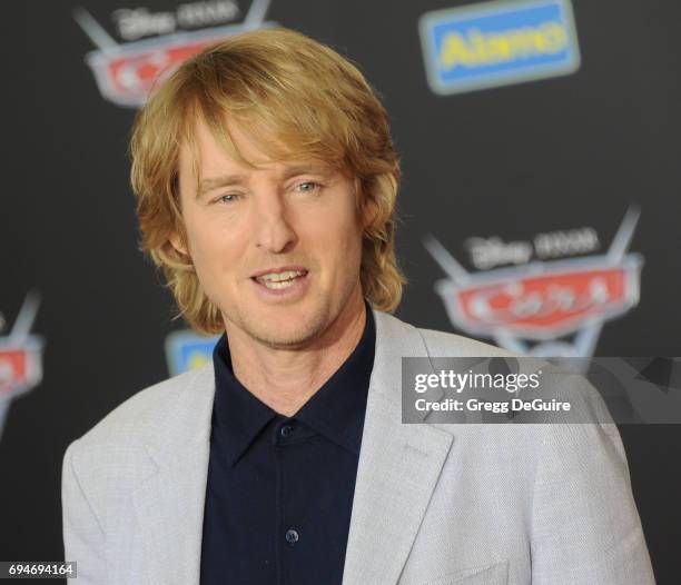 Actor Owen Wilson arrives at the premiere of Disney And Pixar's "Cars 3" at Anaheim Convention Center on June 10, 2017 in Anaheim, California.