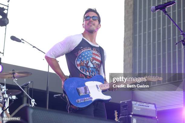 Cale Dodds performs on the Cracker Barrel stage during CMA Fest on June 10, 2017 in Nashville, Tennessee.