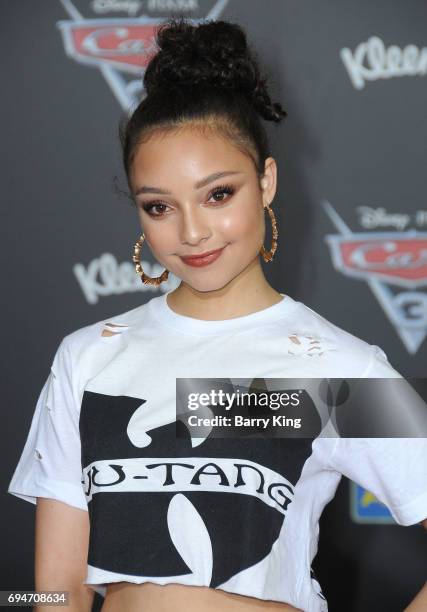 Actress Kayla Maisonet attends the World Premiere of Disney and Pixar's 'Cars 3' at Anaheim Convention Center on June 10, 2017 in Anaheim, California.