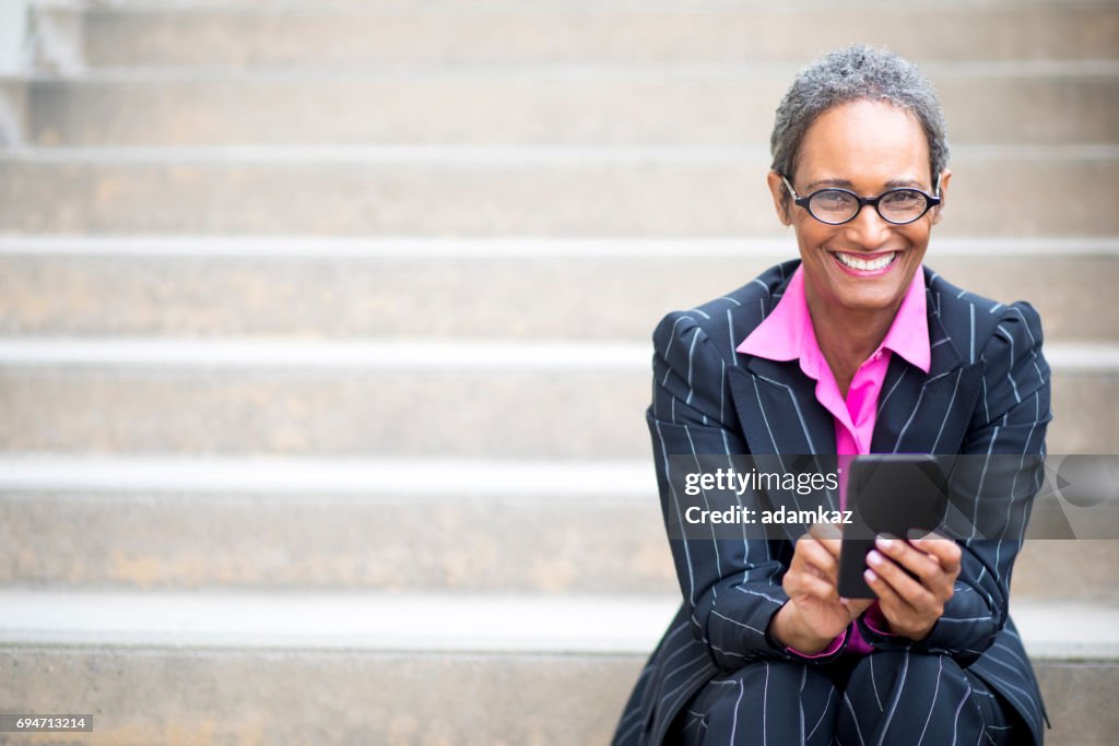 Distinguished Senior African American Businesswoman