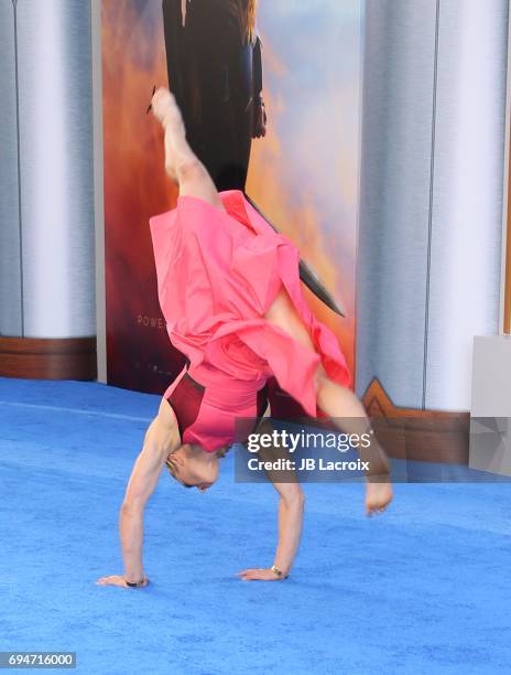 Jessie Graff attends the premiere of Warner Bros. Pictures' 'Wonder Woman' at the Pantages Theatre on May 25, 2017 in Hollywood, California.