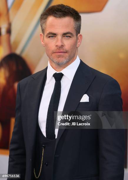 Actor Chris Pine attends the premiere of Warner Bros. Pictures' 'Wonder Woman' at the Pantages Theatre on May 25, 2017 in Hollywood, California.