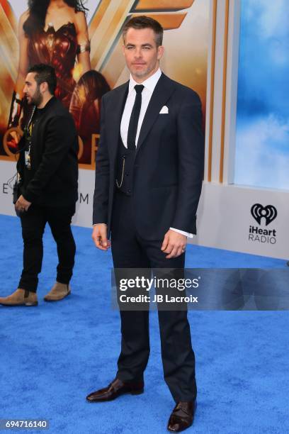 Actor Chris Pine attends the premiere of Warner Bros. Pictures' 'Wonder Woman' at the Pantages Theatre on May 25, 2017 in Hollywood, California.