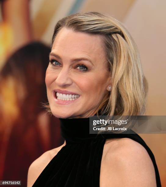 Robin Wright attends the premiere of Warner Bros. Pictures' 'Wonder Woman' at the Pantages Theatre on May 25, 2017 in Hollywood, California.