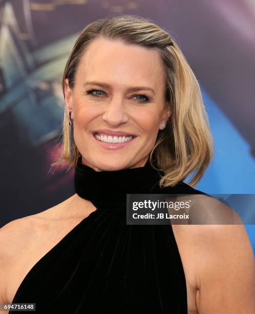 Robin Wright attends the premiere of Warner Bros. Pictures' 'Wonder Woman' at the Pantages Theatre on May 25, 2017 in Hollywood, California.