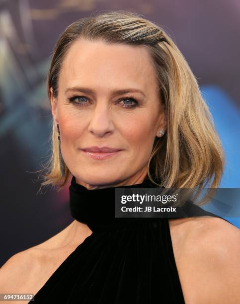 Robin Wright attends the premiere of Warner Bros. Pictures' 'Wonder Woman' at the Pantages Theatre on May 25, 2017 in Hollywood, California.