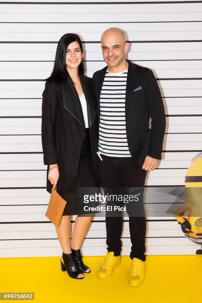 Adriano Zumbo and girlfriend Nelly Riggio attend the Despicable Me 3 Premiere , at Entertainment Quarter on June 10, 2017 in Sydney, Australia.