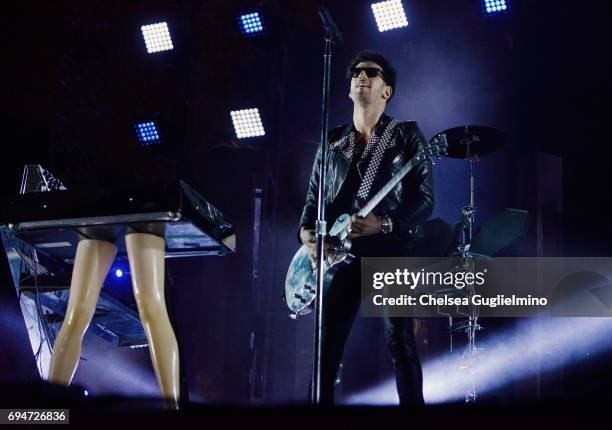 David "Dave 1" Macklovitch of Chromeo performs at the LA Pride Music Festival and Parade 2017 on June 10, 2017 in West Hollywood, California.