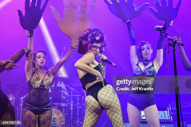 Recording artist Boyfriend performs onstage for the 'Soul Shakedown' at What Stage during Day 3 of the 2017 Bonnaroo Arts And Music Festival on June...