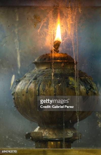a thai oil lamp - brama stock pictures, royalty-free photos & images