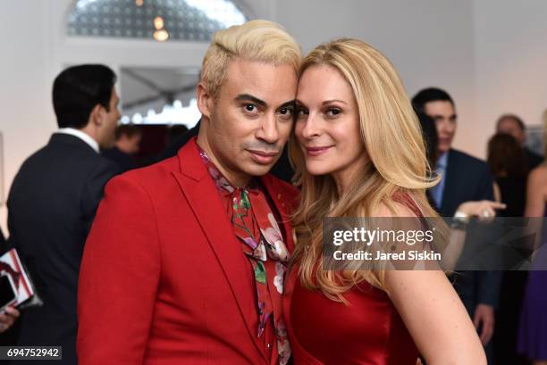 Victor De Souza and Consuelo Vanderbilt Costin attend the 21st Annual Hamptons Heart Ball at Southampton Arts Center on June 10, 2017 in Southampton,...